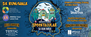 Whittier Spooktacular 5k Run/Walk Banner